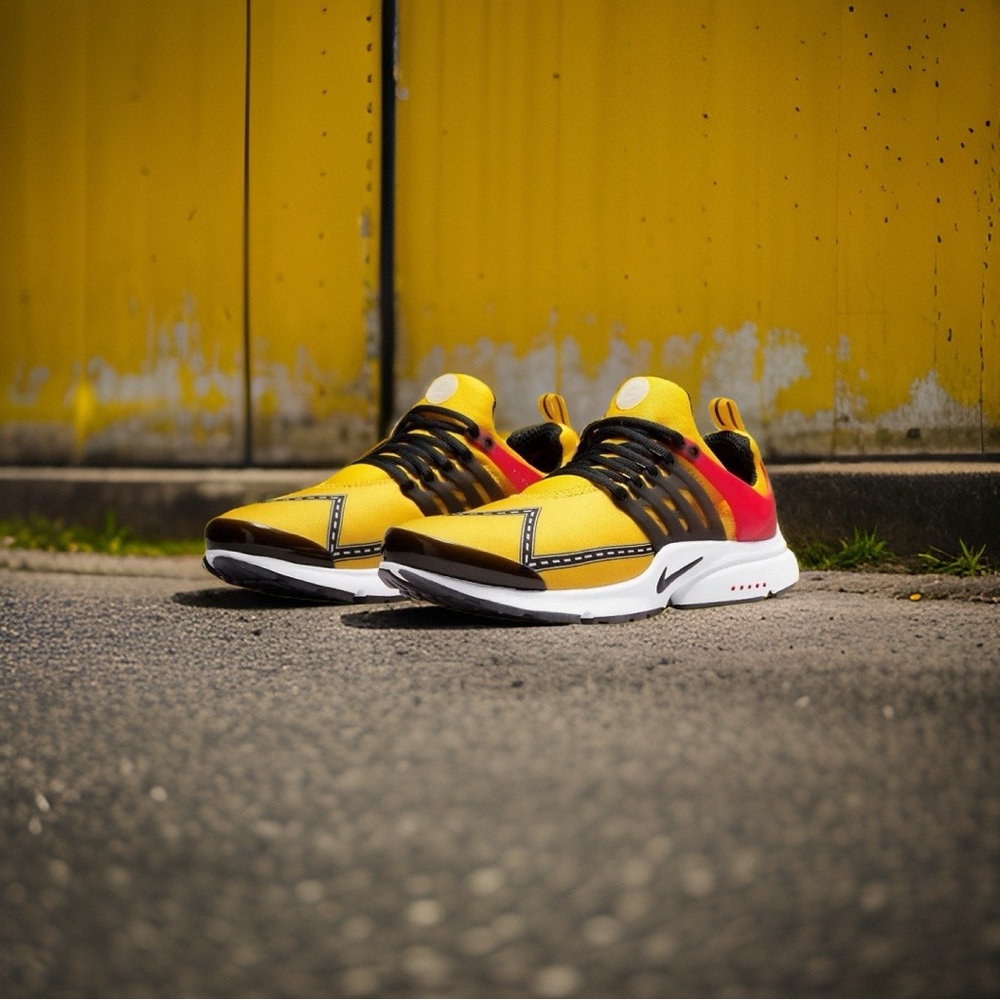 Nike Air Presto Road Race Speed Yellow Red Black Men's Retro Running Size 11